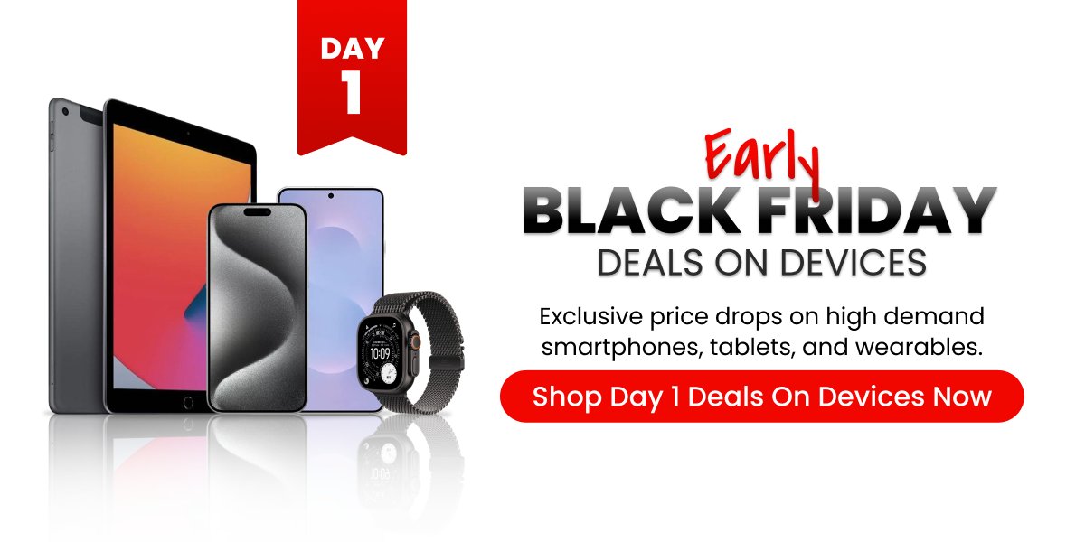 mobile_sentrix's tweet photo. 🖤 Day One Early Black Friday — Devices Restocked!
 Get limited-time deals on:

 ✅ Premium smartphones
 ✅ Foldables
 ✅ Tablets
 ✅ Wearables
 ✅ High-demand restock models

Shop Day 1 device deals today.

https://t.co/qnzYezabfm https://t.co/0QpIaIH1ee