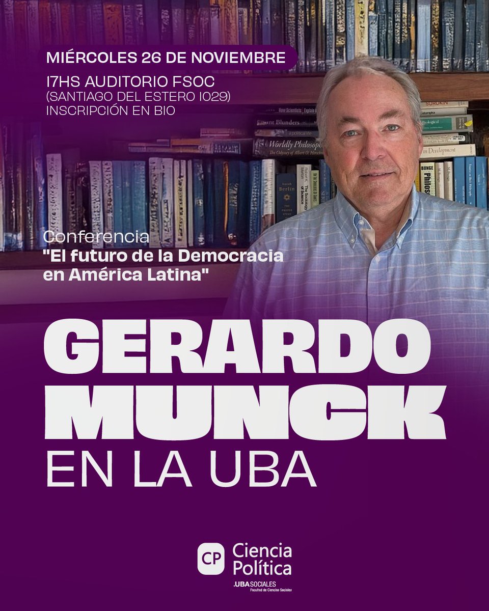 Charla en la UBA

La semana que viene, en el contexto de la celebración del Día del Politólogo/a, doy una presentación en la <a href="/CpoliticaUBA/">Ciencia Política - UBA</a> 👇

Uno se puede registrar por medio de la cuenta de la Carrera de Ciencia Política de la UBA en Instagram: instagram.com/cpoliticauba/?…