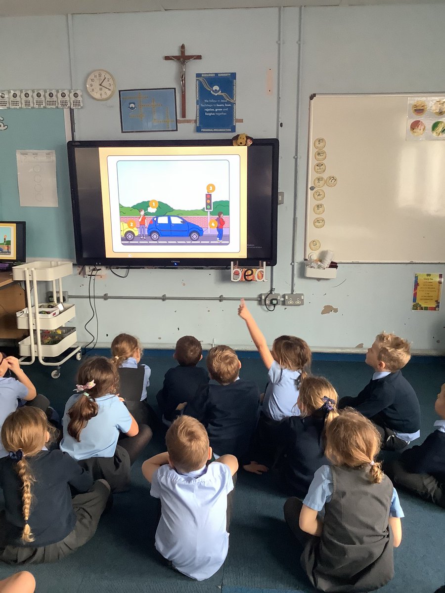 We learned about how to keep safe on the roads for #roadsafety week. 🚗🚦🚸