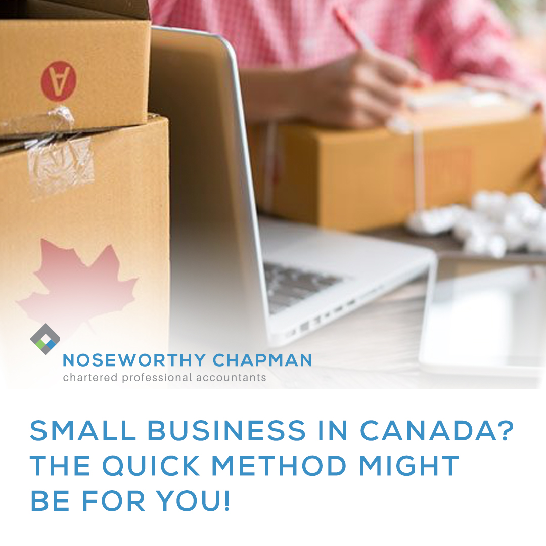 Are you a small business in Canada? The Quick Method may be right for you. It simplifies GST/HST remittance by skipping the step of reporting actual taxes paid on purchases.

🔗 Learn more: canada.ca/en/revenue-age… 

#NoseworthyChapman #TrustTheNumbers