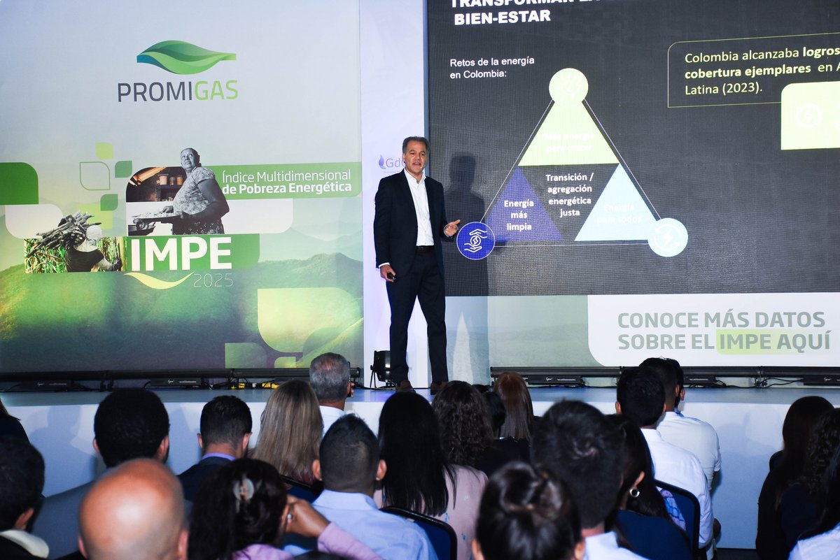 ⚡ Desde Cali, Promigas presentó el #IMPE2025, una mirada a la realidad energética del país.

💬 “Alcanzar un dígito en 2030 es posible a través de diferentes rutas que reducirían las brechas regionales y rurales a un ritmo acelerado”. —Juan Manuel Rojas, presidente de Promigas