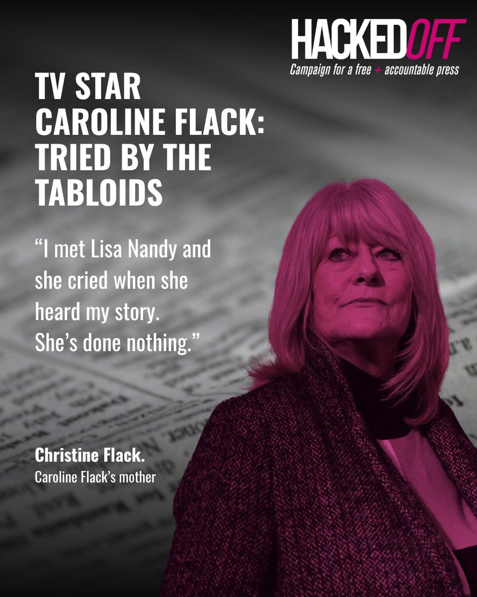 hackinginquiry's tweet image. “Lies were being told about her all the time” 
Christine Flack describes how her daughter Caroline had no opportunity to correct the narrative from the tabloid papers, speaking in a new documentary “ Caroline Flack: SEARCH FOR THE TRUTH” on Disney+.

#PressAbuse won&apos;t stop until…