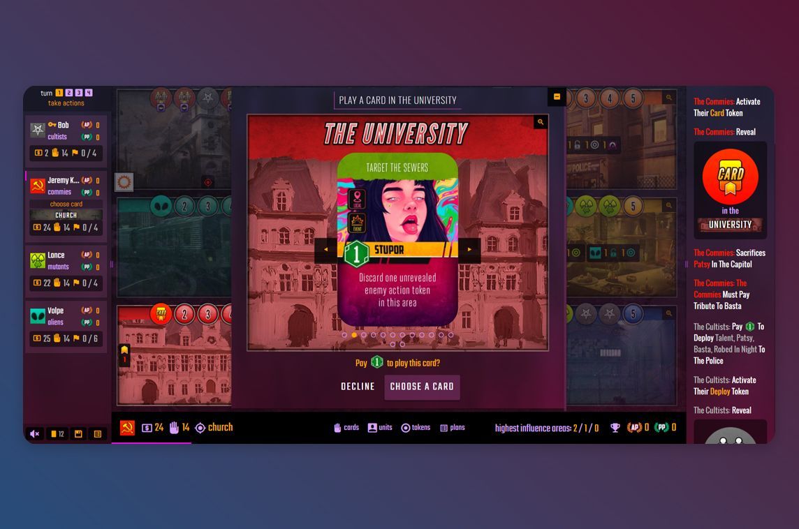 MadeWithLaravel's tweet image. This online version of the game Villains is built with Laravel &amp;amp; Vue by @amorphiaapparel 🎲 - madewithlaravel.com/villains-online