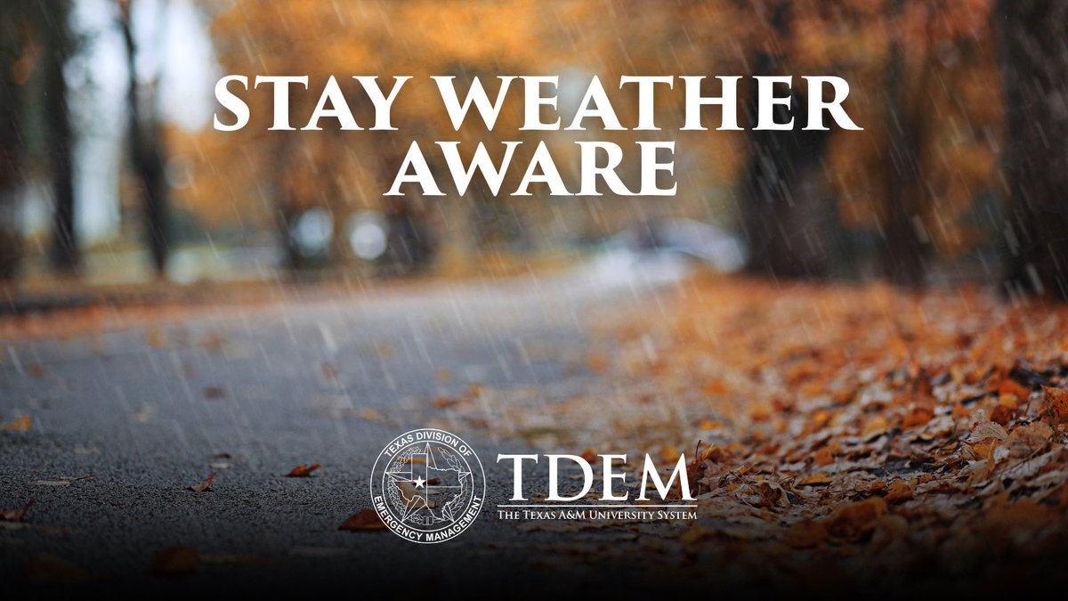 TDEM's tweet image. Rain chances are ramping up this week.☔️

Make sure you’re signed up for local emergency alerts and have a reliable ways to receive weather information.

Know your community&apos;s risk and monitor local forecasts. Being informed can make a difference.

Stay Weather Aware!

#txwx
