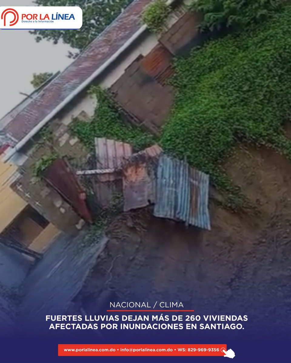 porlalineareal's tweet image. Lluvias intensas provocan inundaciones en Santiago, dejando más de 260 casas afectadas en sectores vulnerables. Autoridades activan respuesta de emergencia.
Lee el reporte completo en porlalinea.com.do

#ClimaRD #Lluvias #Santiago