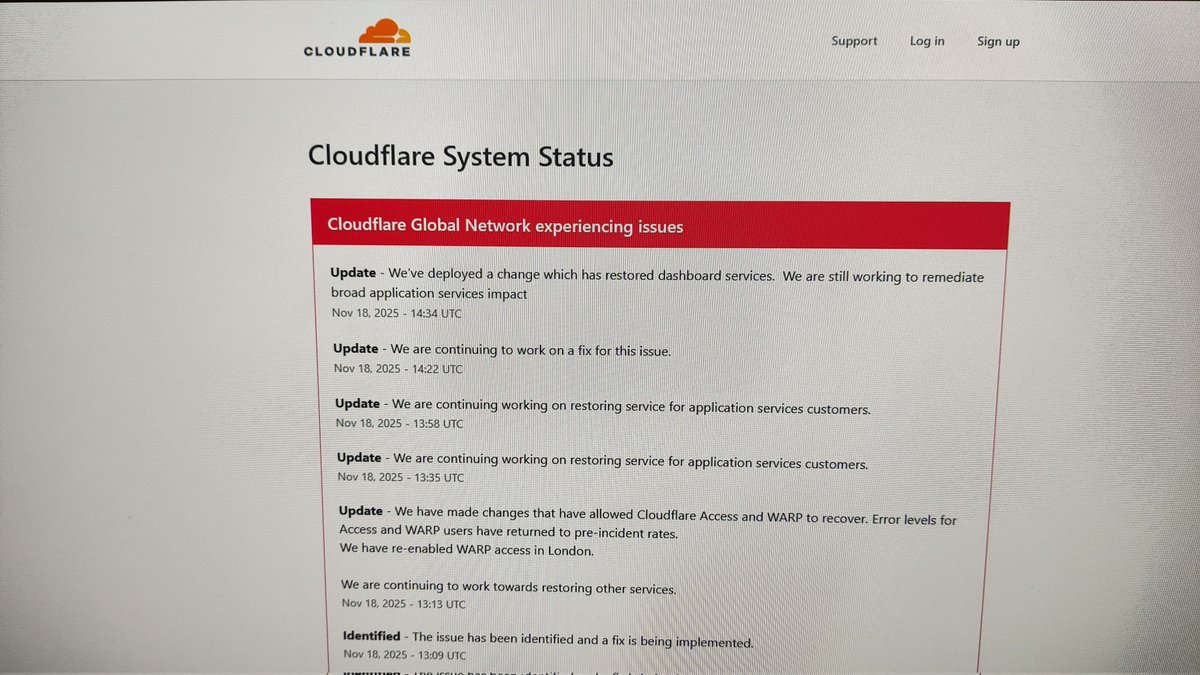 emanuelebashuri's tweet image. Today, @Cloudflare ,a Key Internet Infrastructure Provider, had major outages that made users unable to access popular websites, including X, ChatGPT, OpenAI and others. @chrispavlovski this is a good moment to spam @rumblecloud to the entire world!