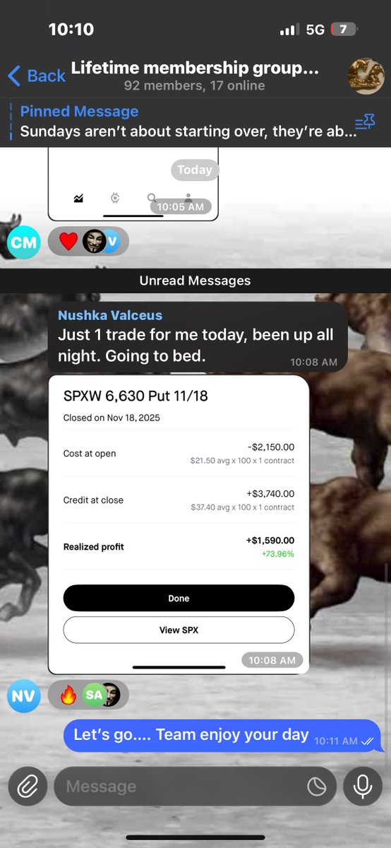 AssetsCardave's tweet image. Love when my trading community eats