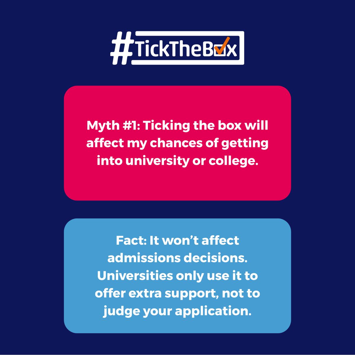 fosteringnet's tweet photo. Don’t miss out on the support you deserve. 💬Swipe through our myth-busting tiles and get the facts - so you can feel confident when you #TickTheBox. 🙌 https://t.co/pEWJQ4PdUn