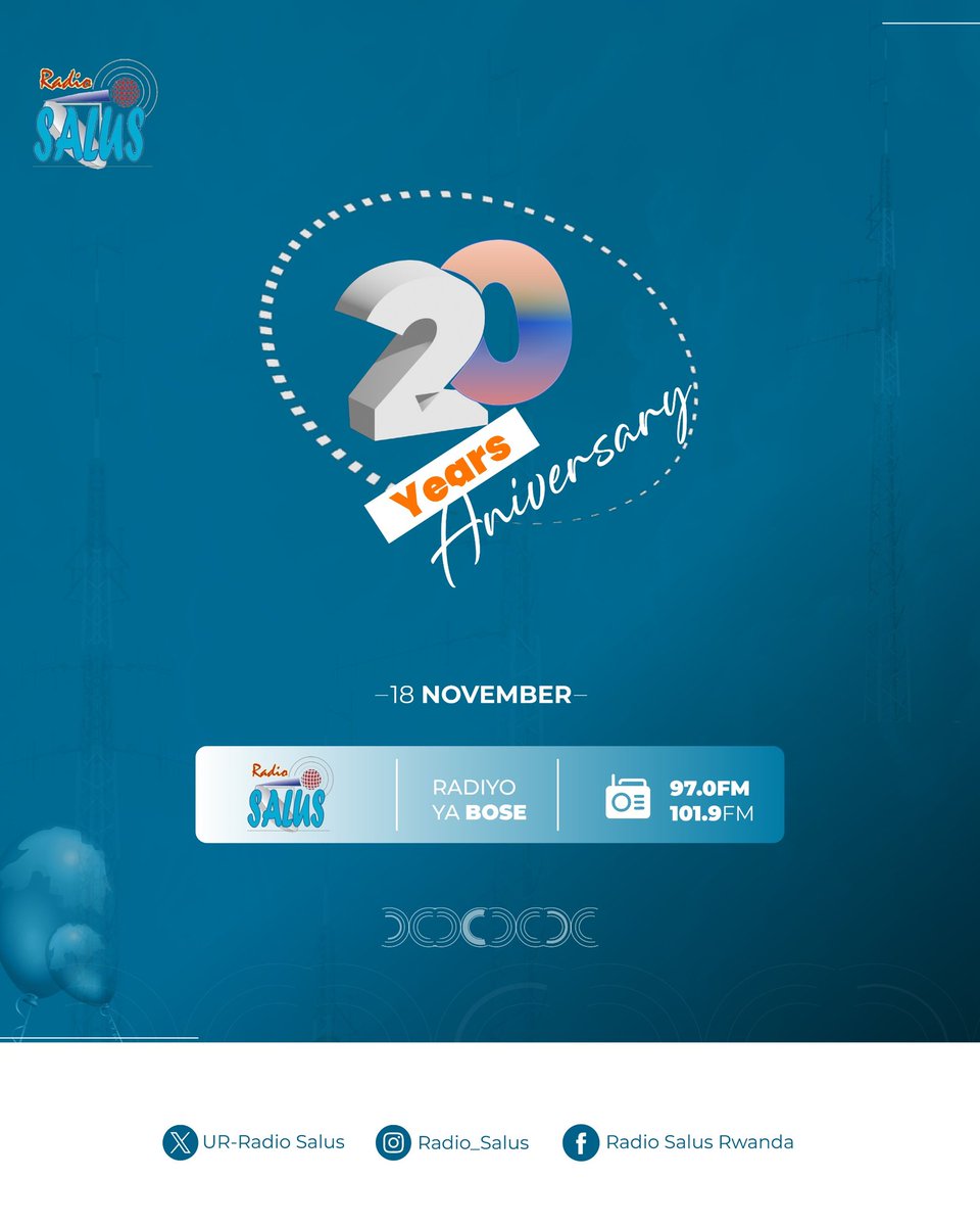 RADIOSALUS1's tweet image. Radio Salus is celebrating two decades of service, and we remain committed to nurturing professional journalists.
We are deeply grateful to our audience for your continued love.