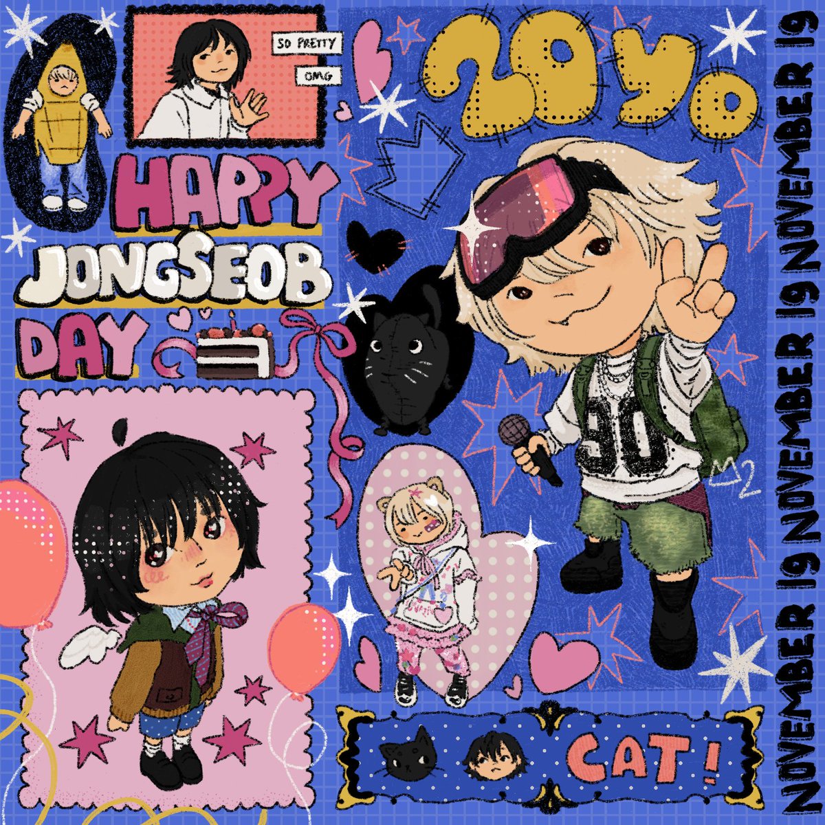 Happiest birthday to that lil boy from P1Harmony! 💕🩷✨️ Coolest kid on the planet !! I'm so happy to be able to witness your journey as an artist and I cannot wait to see how the future unfolds! Joyeux anniversaire Jongseob !! 🎂🎊

#HAPPY_JONGSEOB_DAY 🐈‍⬛️
#JONGSEOB #P1H
