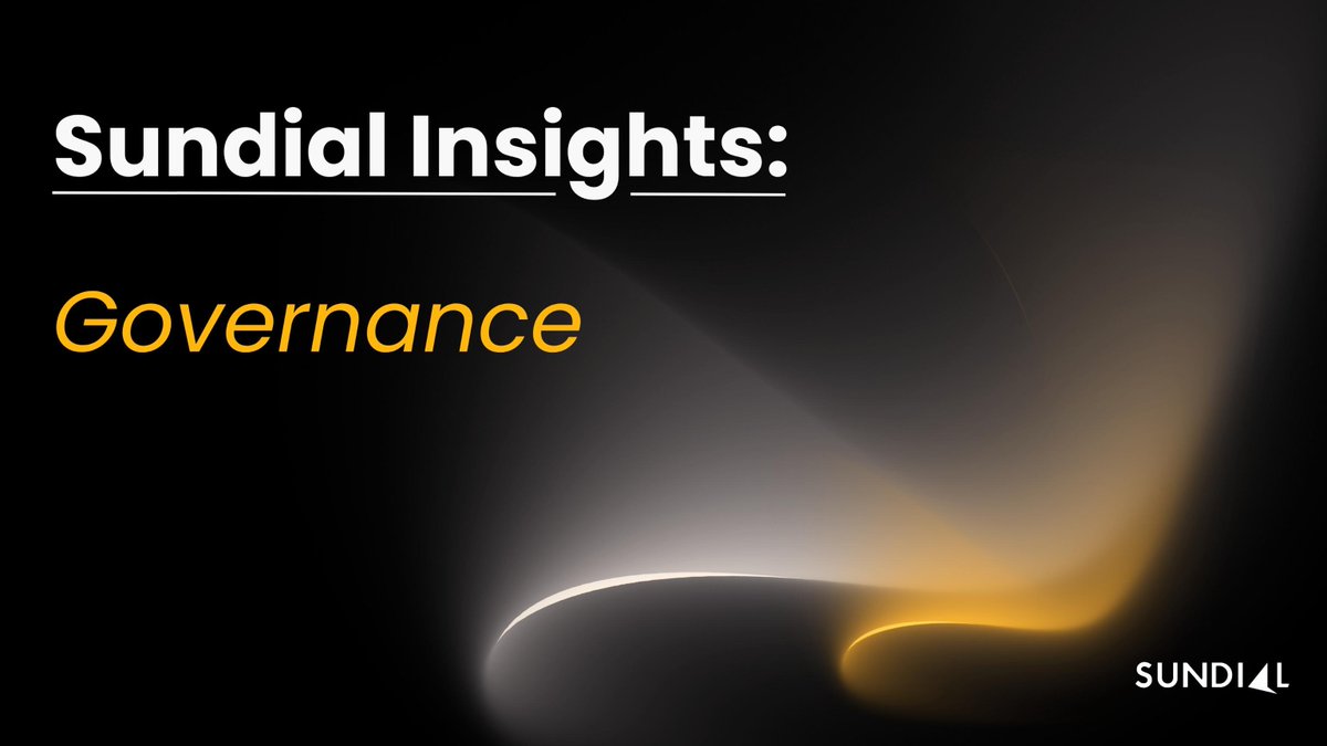 SundialProtocol's tweet image. This week on Sundial Insights:☀️

Governance: How will Sundial be shaped in the future?

In the future, @SundialProtocol will have two key elements to its Governance.

1. One Satoshi = One Vote 🤝

We want voting power on Sundial to be as inclusive as possible, which means that…