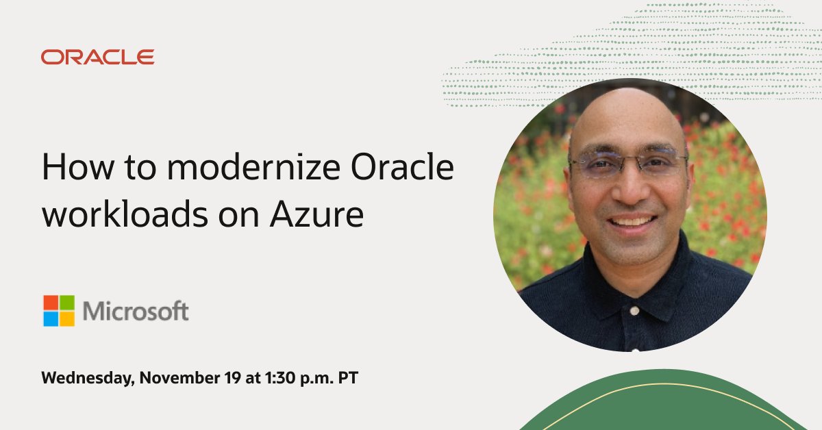 Discover how to streamline operations, boost agility, and maximize the value of your Oracle investments in this #MSIgnite session. social.ora.cl/601175F2d