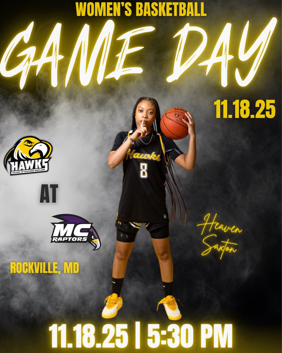 CSMHawksATH's tweet image. 🏀 Women’s Gameday (MD JUCO / Region 20 Opener) 🏀

Southern Maryland (1-3, 0-0 MD JUCO)

at Montgomery (4-2, 0-0 MD JUCO)

📺 m.youtube.com/watch?v=05SuJX… (YouTube)

📈 mcraptors.com/sports/wbkb/20…

#CSMHawks 🦅