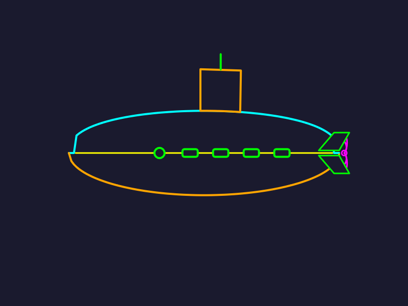 ArtmanKKeeth's tweet image. 完全 AI で潜水艦を描かせたが，後ちょっと微調整が必要だが，時間切れ⏰️

openprocessing.org/sketch/2796881

#p5js #dailycoding #aicoding