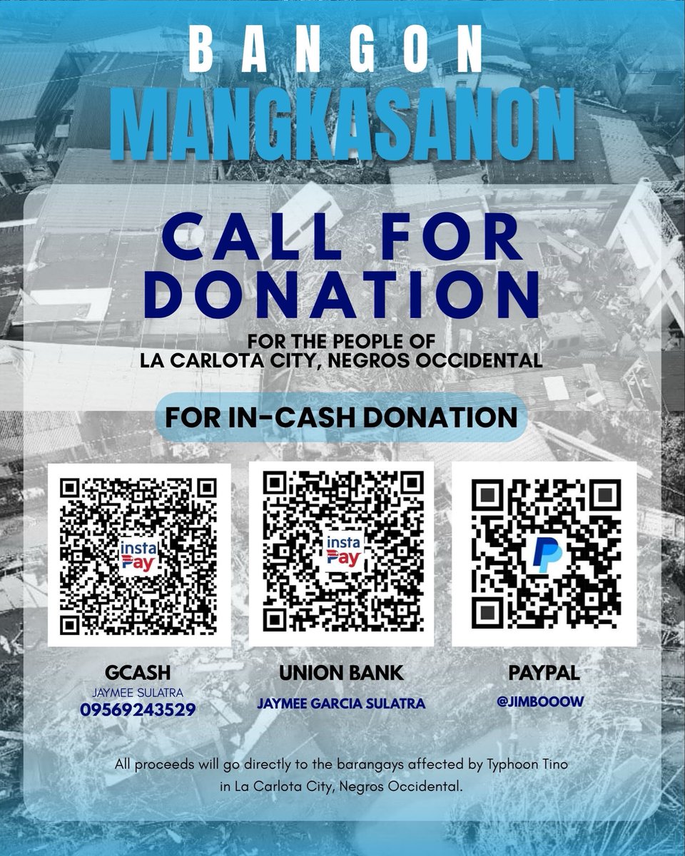 lexxubear's tweet image. 🎶 MUSIC THAT HEALS. HOPE THAT HELPS. 🌱

Not just 1 but 3 days of sharing their talents and compassion through music by our Bloom friends to help La Carlota rise after Typhoon Tino!

Every note, every donation brings hope! 💖

📌 For Donation Request :  

docs.google.com/forms/d/e/1FAI…