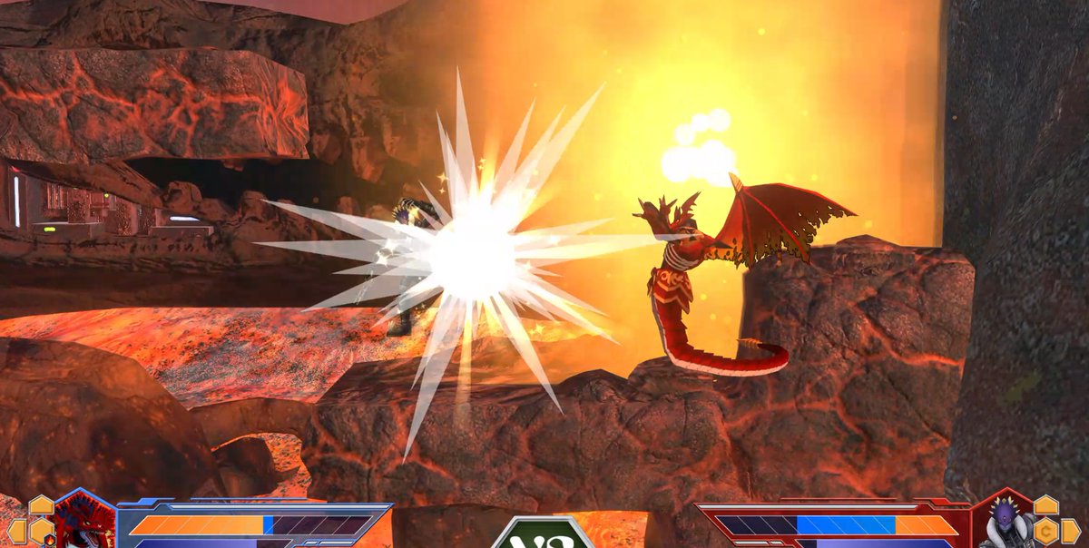 DRA_Remake's tweet image. Megidramon is a ticking time bomb. They create barriers that grant super armor as they breathe fire and wail on the foe. In Ultra their evo move is a do-or-die explosion that deletes enemy health. If nothing is hit however, it deletes Megidramon&apos;s.

#projectdigimon #megidramon