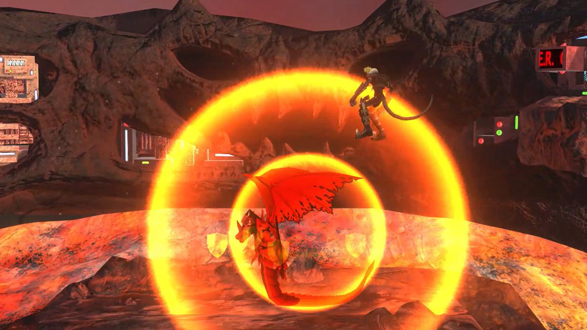 DRA_Remake's tweet image. Megidramon is a ticking time bomb. They create barriers that grant super armor as they breathe fire and wail on the foe. In Ultra their evo move is a do-or-die explosion that deletes enemy health. If nothing is hit however, it deletes Megidramon&apos;s.

#projectdigimon #megidramon