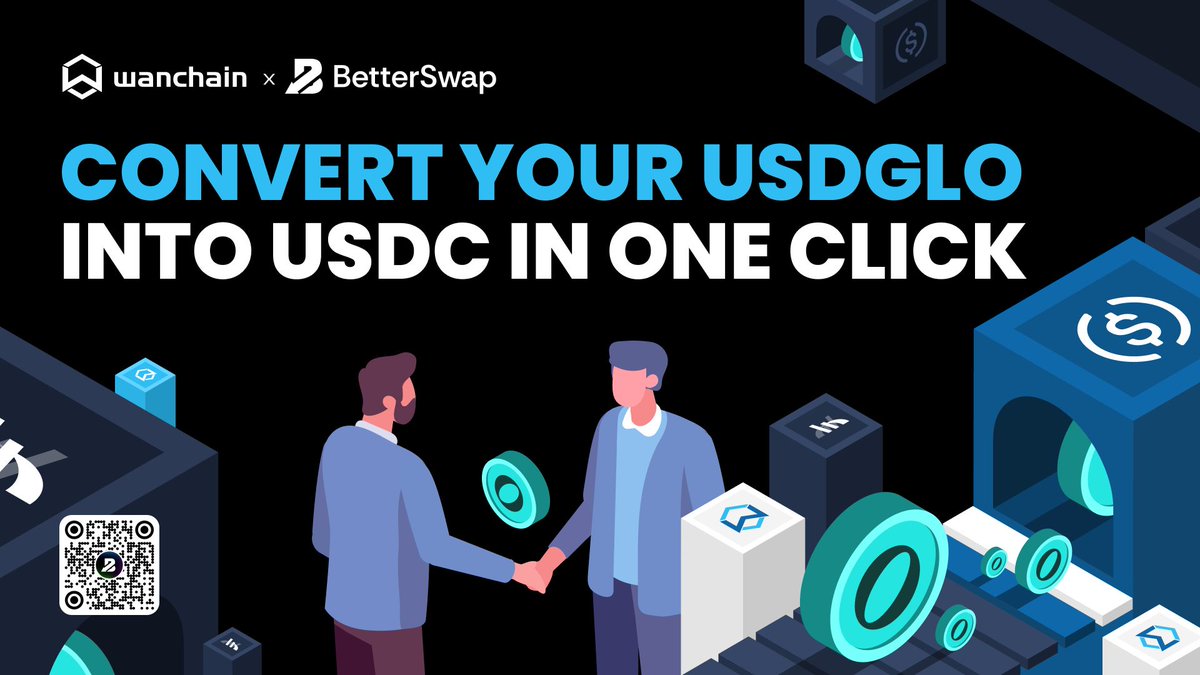 wanchain_org's tweet image. Got $USDGLO? Here&apos;s a new tool for you!

🔄 Convert your $USDGLO to $USDC in one click at betterswap.io/gloswap

✅ Get a wrapped version of the 2nd biggest stablecoin
✅ Move across 13 chains
✅ Unwrap to native anytime

💰 Soon: the first $VET – $USDC pool on @BetterSwap_io