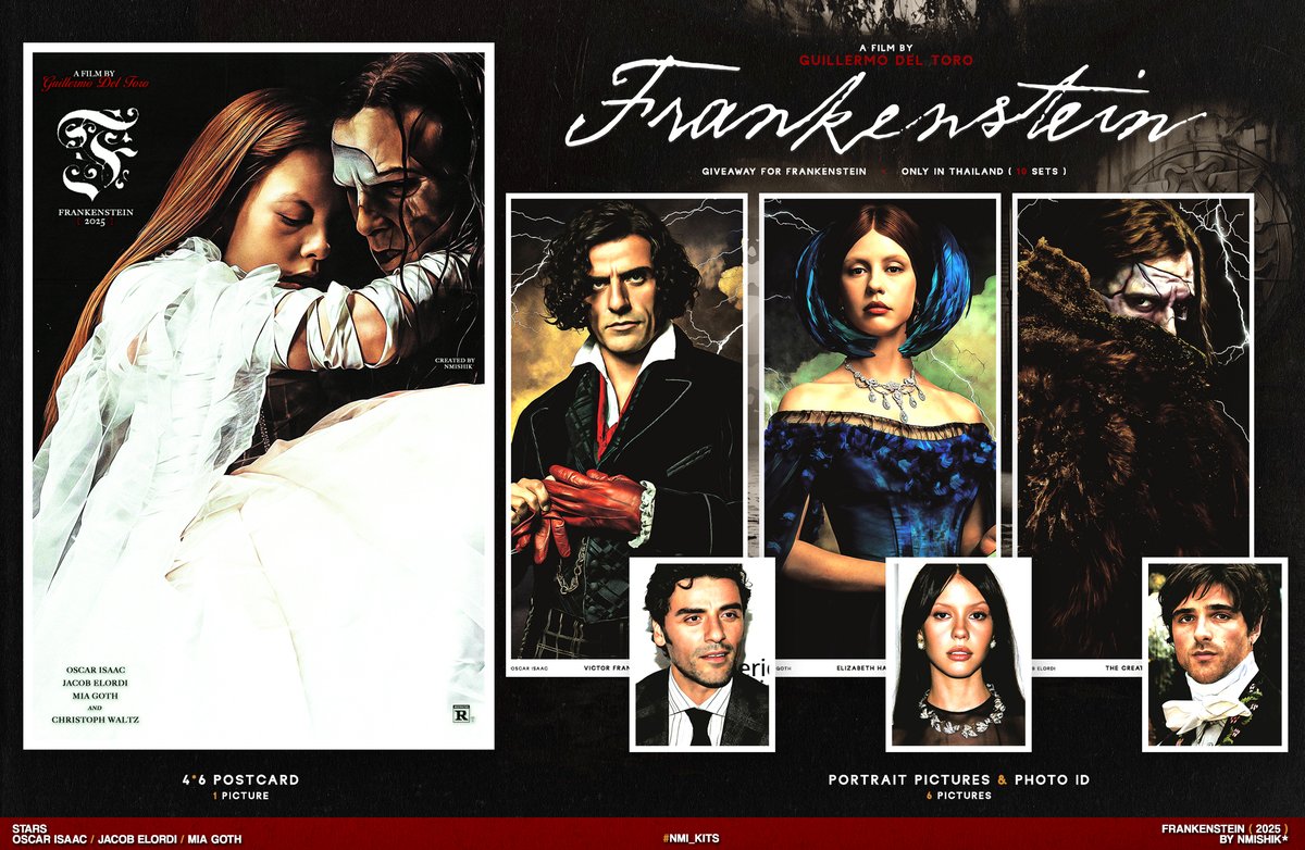 kindly retweet , 🧟 .ᐟ
giveaway for frankenstein

• postcard
• photo id
• portrait picture

gg form : coming soon ! 🫀
p.s. only in thailand
( #frankenstein )