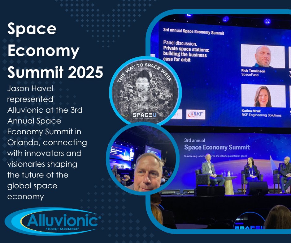 Alluvionic's tweet image. Alluvionic’s Jason Havel joined the 3rd Annual Space Economy Summit 2025 in Orlando, where global leaders explored the future of commercial space, tech innovation, and strategy. See how we drive mission success at alluvionic.com
#Alluvionic #SpaceEconomySummit #Space