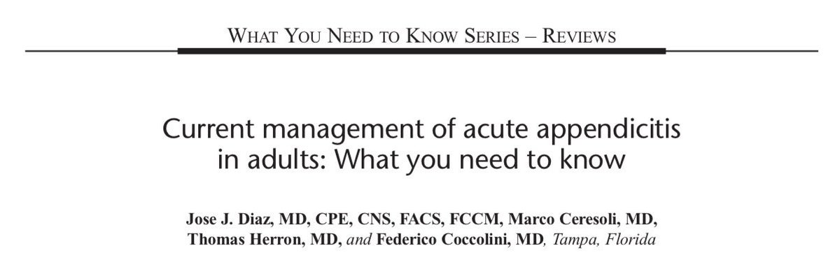 drteoa's tweet photo. Apendicitis aguda en adultos 

La apendicitis ya no se maneja igual que hace 10 años. Hoy el diagnóstico es más preciso, el manejo más individualizado y la evidencia cambió decisiones clásicas. 👇 https://t.co/VTdjnhRwcz