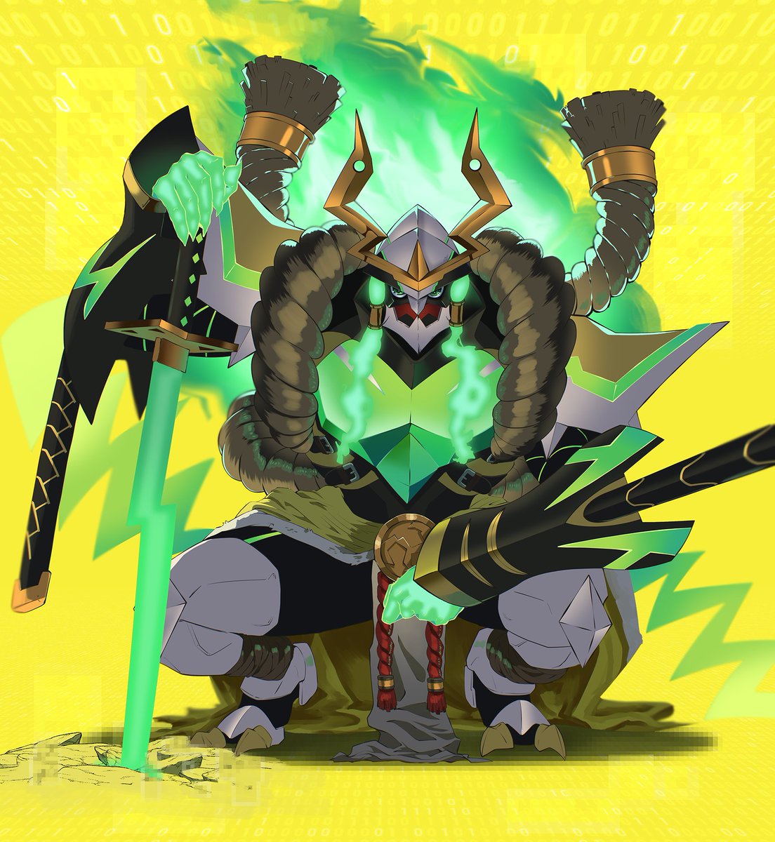 wawzen_'s tweet image. Commission I did for a friend.
Kazuchimon ⚡ #Digimon #DigimonBeatBreak #digimontimestranger #イラスト