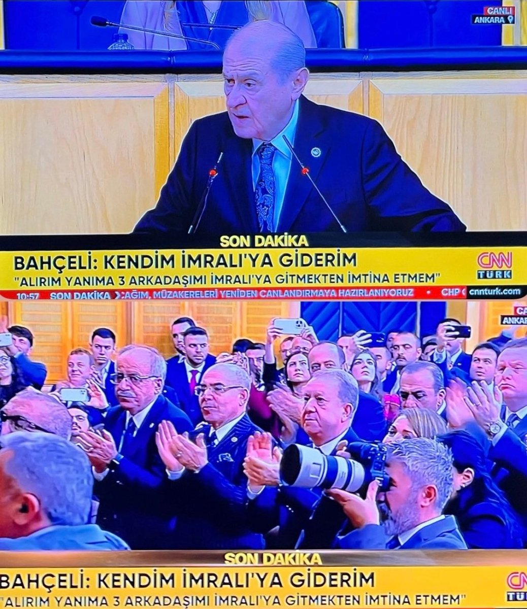 tufangulaltay's tweet photo. Devlet Bahçeli,Öcalan'ı meclise davet ettiği tarihten itibaren ülkücü lider vasfını malesef kayıp etti.
İmralı ya gitmesinde de biz ülkücüler için bir sakınca yoktur.
Ancak unutmasın kimse son sözü biz ülkücüler söyleyeceğiz. 
Özgür Özel de bugün İstanbul sözleşmesini yine meclise getirerek Türk aile yapısını yıkacağını kendisini lider yapan küresel güçlere ilan etmiş.
Bu politikacı zümresinin sağı da,soluda davalarını ve temsil ettikleri Türk milletini sattı.
Bizde hepsini tasfiye edeceğiz.
Son sözü kim söyler göstereceğiz.