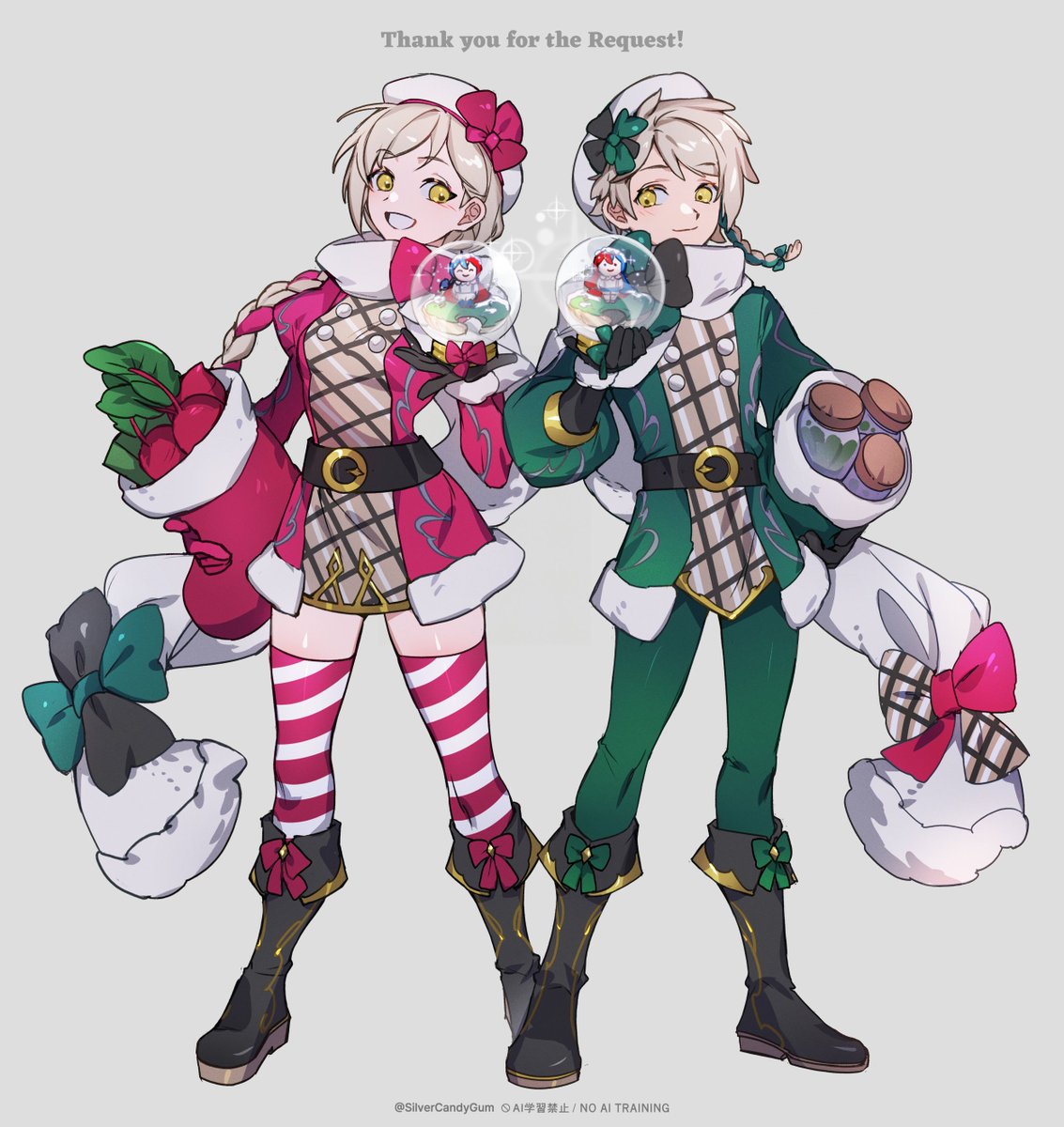 Holiday Framme &amp; Clanne
Thank you for the request!!! 
#FireEmblem