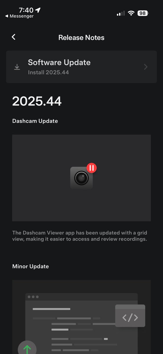 SW 2025.44 coming in for my 2018 HW3 Model 3…nothing big. <a href="/teslascope/">Teslascope</a> <a href="/DriveTeslaca/">Drive Tesla 🇨🇦</a>