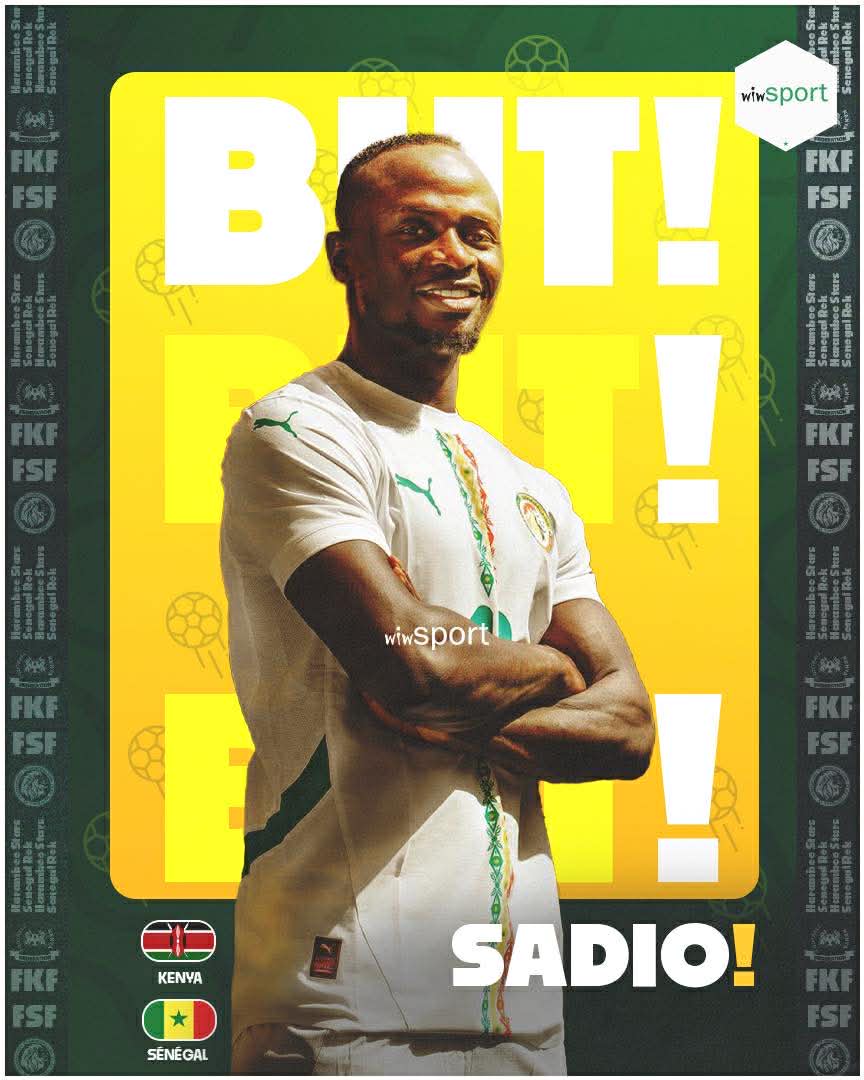 wiwsport's tweet photo. 🔥🔥 C’est un triplé !
Sadio Mané fait trembler les filets à trois reprises dont un penalty.
Le Sénégal déroule et mène déjà 6-0 ! 🇸🇳⚽️🦁
#KENSEN https://t.co/q3ECB0UuYt