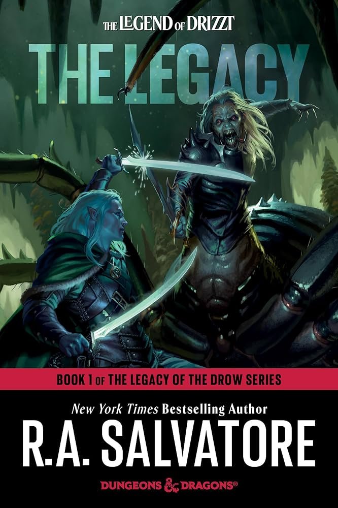 He empezado la lectura de la tetralogía de "El legado del Drow" de Drizzt Do'Urden
