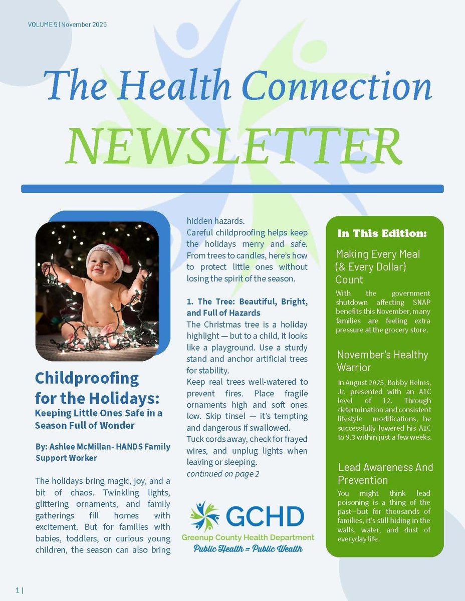 The November edition of the Health Connection Newsletter is out!  Loads of great information plus a yummy holiday recipe!  Check it out!  😁 🍗 
greenupchdky.gov/newsletter/