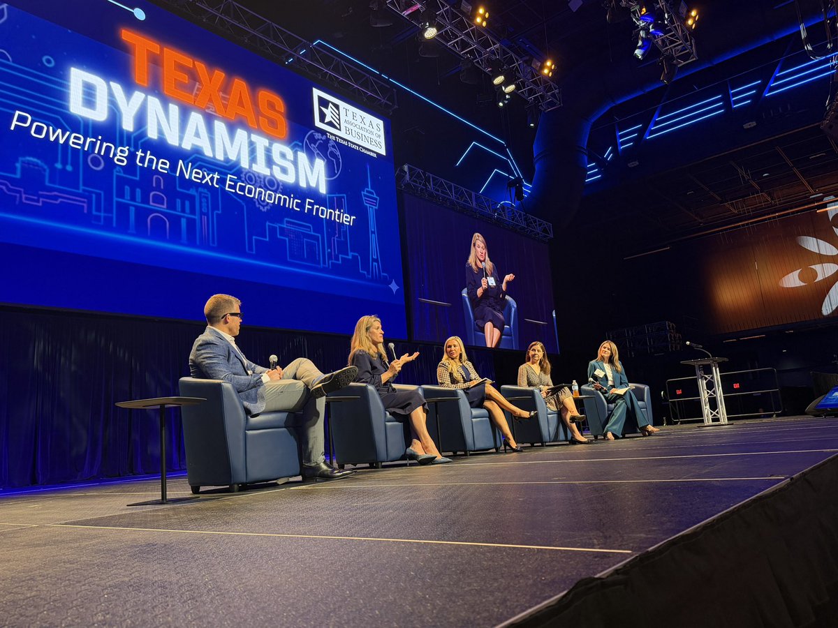 TAB VP &amp; <a href="/Innovators/">American Innovators Network</a> TX Chapter President <a href="/MeganMauroTX/">Megan Mauro</a> leads an all-star panel on #Texas’ satus as an #AI powerhouse w/ leaders from <a href="/amazon/">Amazon</a> <a href="/OpenAI/">OpenAI</a> <a href="/Meta/">Meta</a> &amp; <a href="/Laura_USLege/">Laura (Carr) Davis</a>: