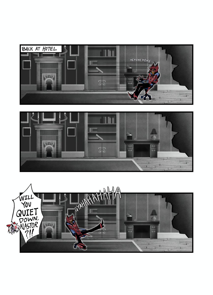 chompetite's tweet image. Alastor after being released #HazbinHotel #HazbinHotelFanart #Alastor