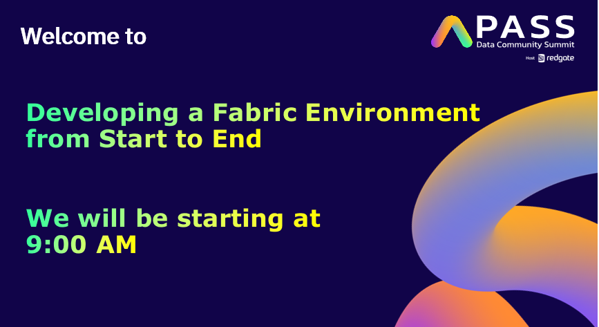 DesertIsleSQL's tweet image. Looking forward to being a part of #passdatasummit Today, November 18 at my precon on #microsoftFabric