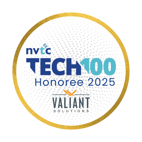 ValiantGov's tweet photo. Valiant is proud to announce its recognition as a 2025 Tech100 Honoree by NVTC. ✨ From advancing federal cybersecurity to engineering practical AI solutions, our team shows up every day with purpose and passion. We are proud to be recognized among the region’s top innovators. https://t.co/hlm2cTmyLI
