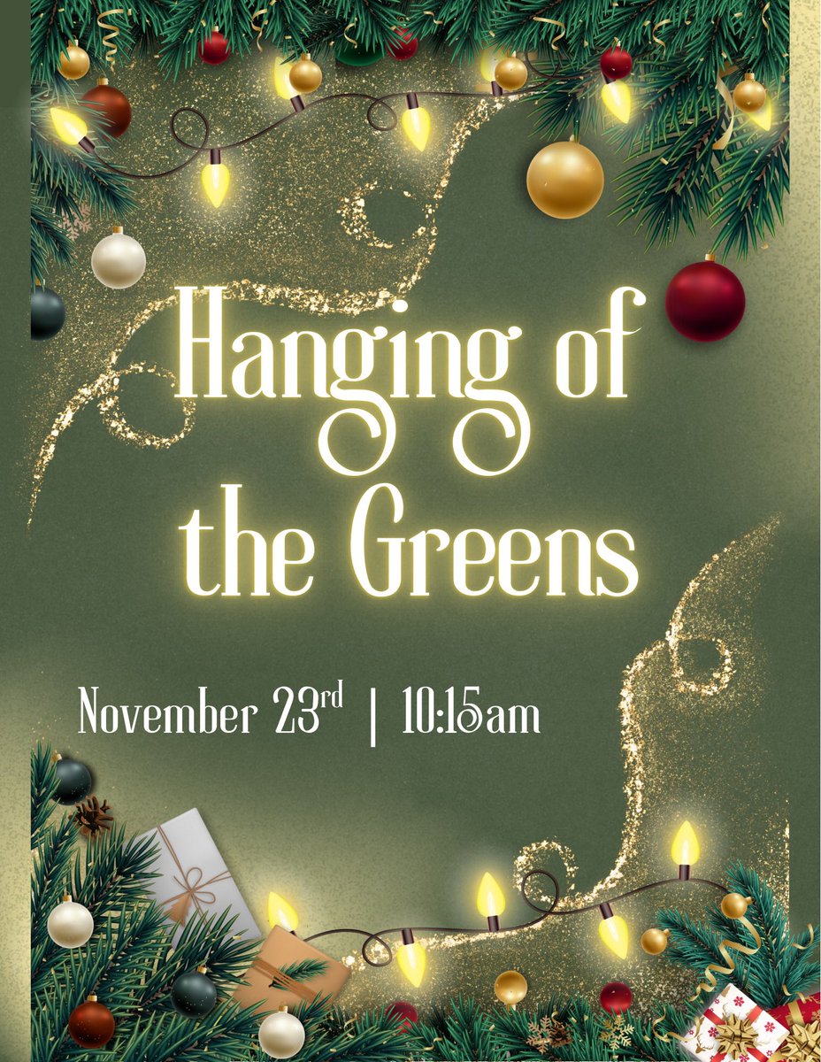 Don’t miss church this Sunday! We will be decorating the church for Christmas in an amazing combination of worship and song!