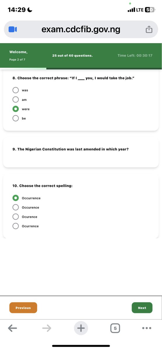 callhimjerime's tweet photo. @CDCFIBNG I could only attempt 26 questions out of 40 today 
The CBT site wasn’t showing some of the options and some questions  were not even showing at all https://t.co/rB4ak1CqHv