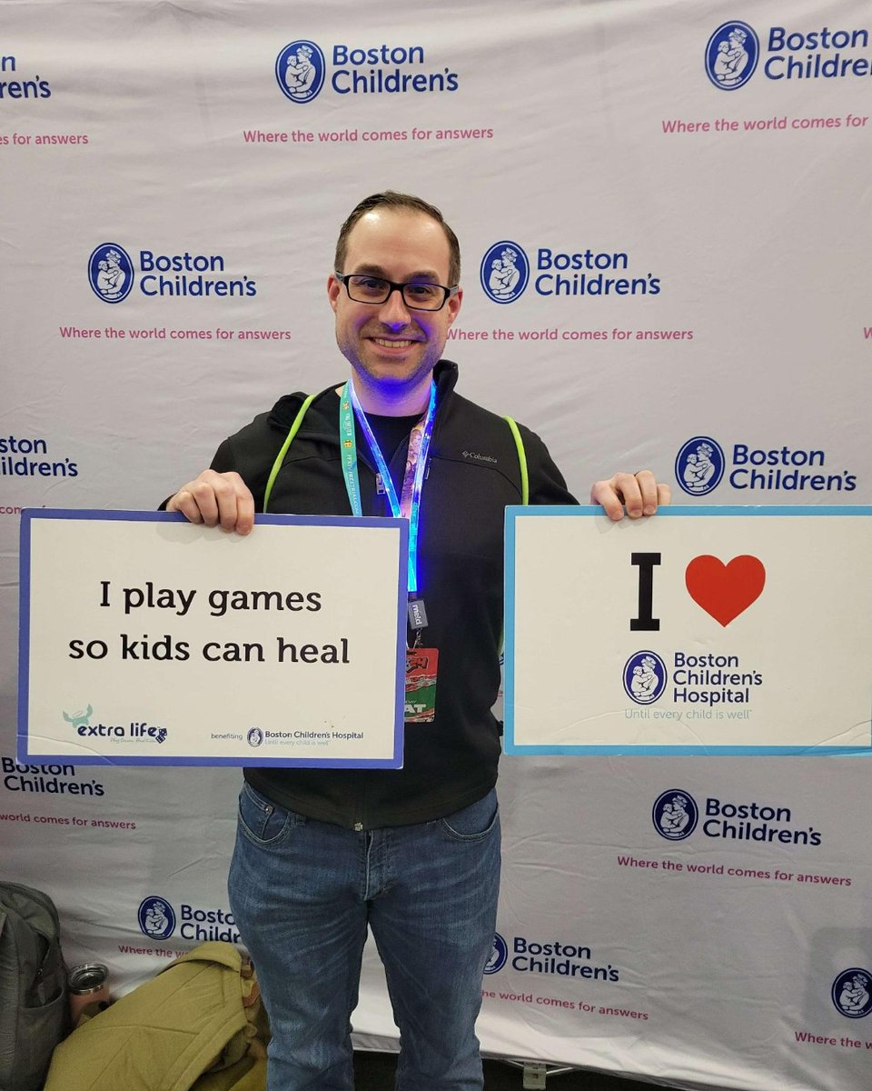 ExtraLife4Kids's tweet photo. "I am part of a group of gamers called "Gaming Aces" who all raise money for Extra Life. This charity allows me to combine both my passion for healthcare as well as my love (def not skill) for gaming!" - Jim, 7-year Extra Lifer
@iwillhealyou12, @thegamingaces3 https://t.co/qOZsEJflH5