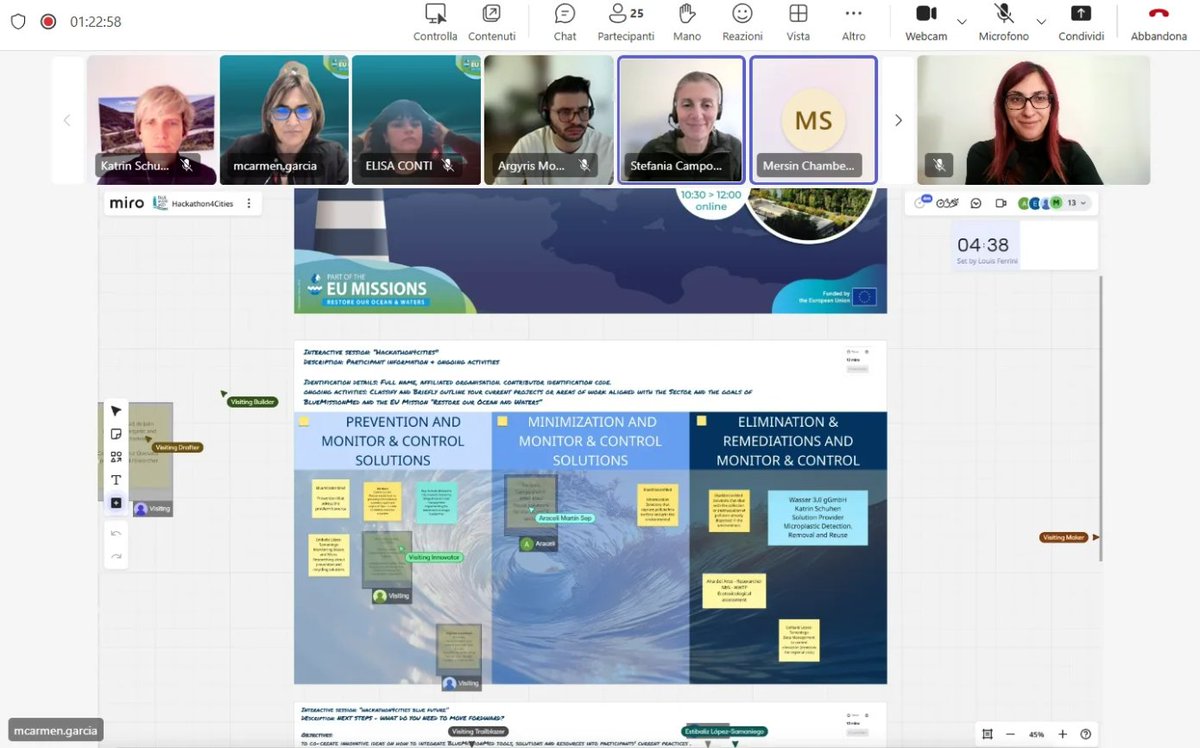 bluemissionmed's tweet image. 🌊𝗛𝗮𝗰𝗸𝗮𝘁𝗵𝗼𝗻𝟰𝗖𝗶𝘁𝗶𝗲𝘀 𝘀𝗽𝗮𝗿𝗸𝗲𝗱 𝗶𝗻𝗻𝗼𝘃𝗮𝘁𝗶𝗼𝗻!
💡 On 13 November, 34 participants came together to explore new ideas for #urban #wastewater and #waste #management.
More here 👉 bluemissionmed.eu/hackathon4citi…

#EUMissions #MissionOcean #Hackathon4Cities