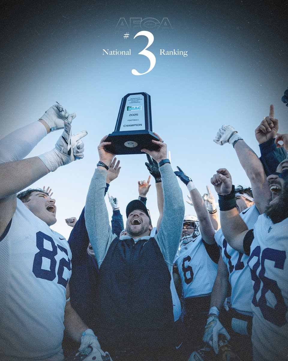 BethelRoyalsFB's tweet image. Ranked #3 in the Final Regular Season @WeAreAFCA Poll!