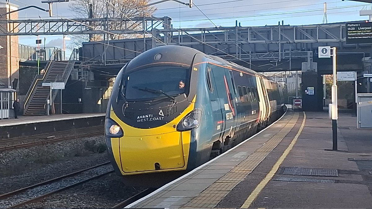 More photos today at Lichfield Trent Valley 

Seen here is 807010 (Together We Roll), 390135 (City Of Lancaster) and 390009 (Trinity Of Union)