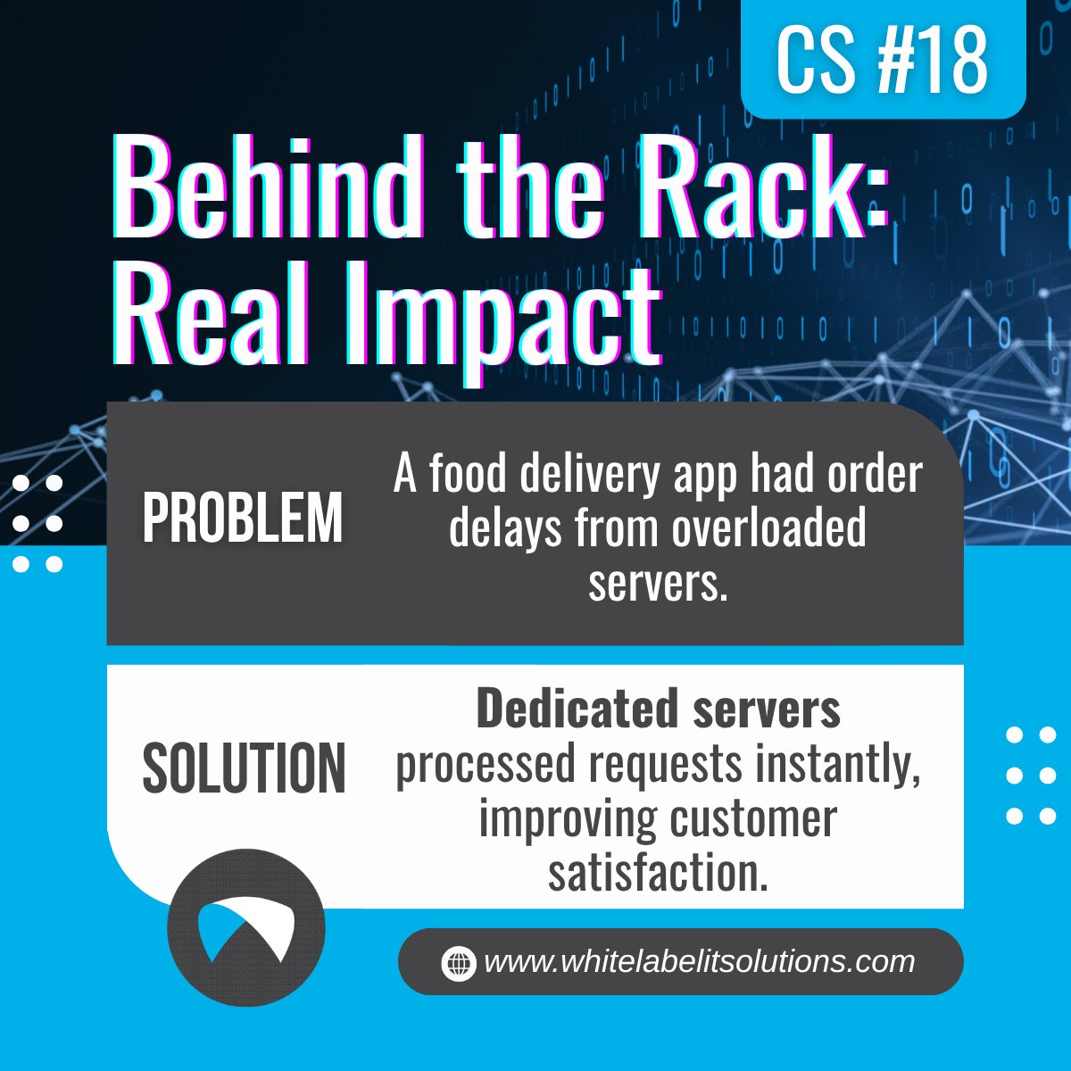 whitelabelitsol's tweet image. Big ideas need more than basic hosting. Our dedicated solutions give them room to grow. 📈

#serverproblems #casestudyassignment #LearningJourney #DataCenters #delivery #appsecurity