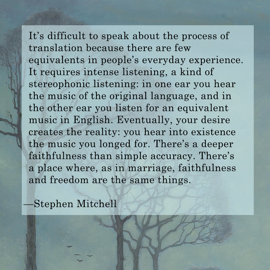 Less than two weeks remain to send a manuscripts in translation for the Stephen Mitchell Prize. We would love to read your work—poetry, fiction, memoir, hybrid, etc. 

greenlindenpress.submittable.com/submit

#WritingCommunity