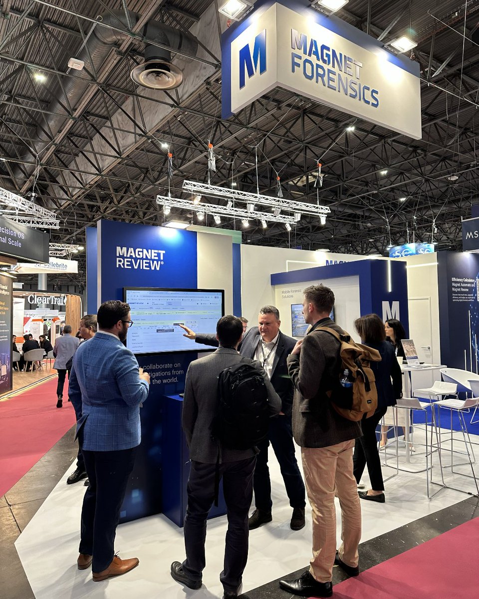 MagnetForensics's tweet image. We’re having an amazing time at day 1 of #Milipol Paris! We're at Booth 4 H 027, so come find us to learn more our #DigitalInvestigations solutions, including #MagnetVerify and #MagnetReview. Plus, if you take part in our #Review experience, you can unlock some fantastic swag!