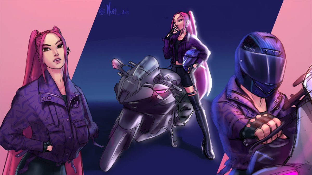 NUII_Art's tweet image. Here is biker Mira!! 🔥🖤
#KpopDemomHunters #KPOPDEMONHUNTERS #Art #digitalart #mirakpopdemonhunters #huntrix #BikerGirl #fanart #KDH