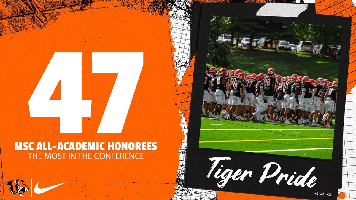 The Tigers received 47 Mid-South All-Academic Honorees📚
Another year at the top in academics!🎓

#TigerPride🐅 | #Attack