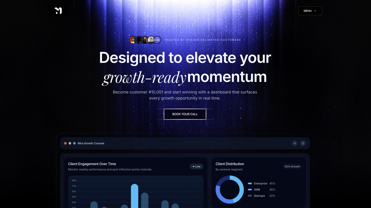 titepommee's tweet image. I used ChatGPT-5.1 to create this UI, and I honestly didn’t expect it to turn out this good 😱

This user-growth landing page became one of my favorite designs, and I only had to make a few small edits at the end.

The first thing that caught my attention was the color palette.…