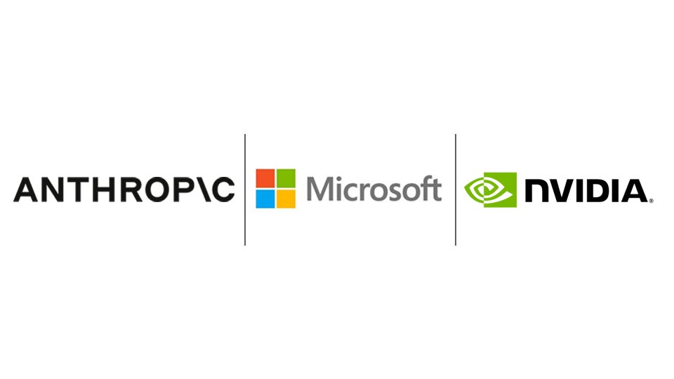 MorningBrew's tweet image. Microsoft, Nvidia, and Anthropic have announced a new strategic partnership

Anthropic:
- Buying $30 billion in Azure compute
- Adopting Nvidia systems

Nvidia:
- Investing $10 billion in Anthropic

Microsoft: 
- Investing $5 billion in Anthropic

Round and round we go...