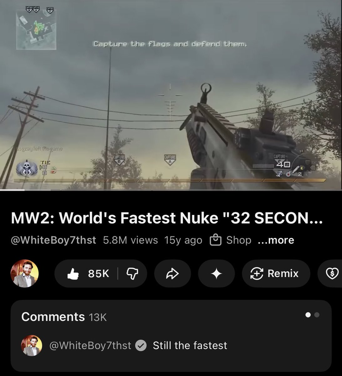 Whiteboy7thst's tweet photo. If you don't have a Call of Duty world record better than the fastest nuke please SHUT THE FUCK UP about my option that Black Ops 7 is one of the worst Call of Duty games in modern history. https://t.co/cavSuoxgpa